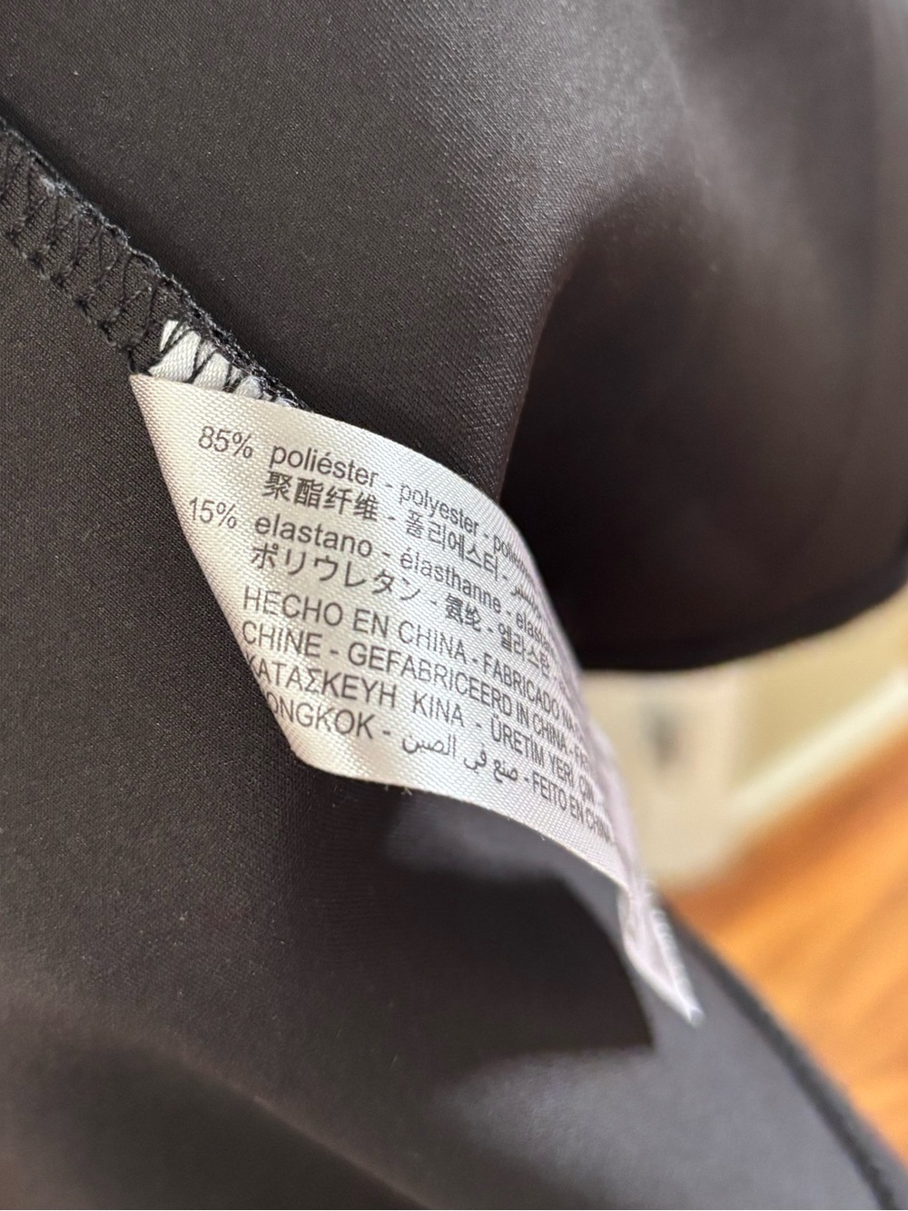 Zara Solid Black Twist Open Back Scuba Front Slit Maxi Dress Women’s Size Small - Picture 9 of 9
